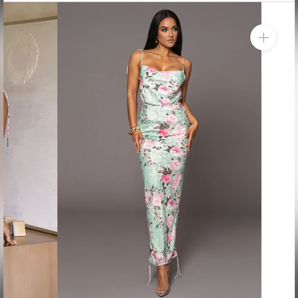 Milan Adjustable Side Rouche Floral Skirt Set - Picture 5 of 9